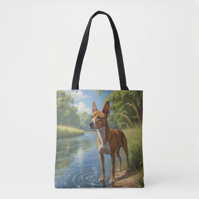 Basenji Elegant Tote Bag (Frente)