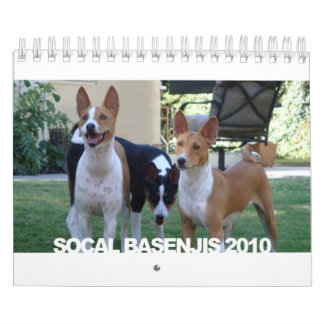 Basenjis do calendário de Socal 2010