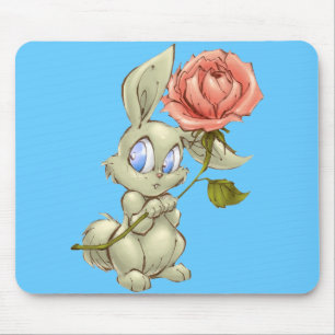 Bashful Bunny e Rosa Mousepad