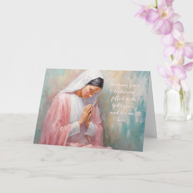 Bask no Cartão de Natal Claro (Orquídea)