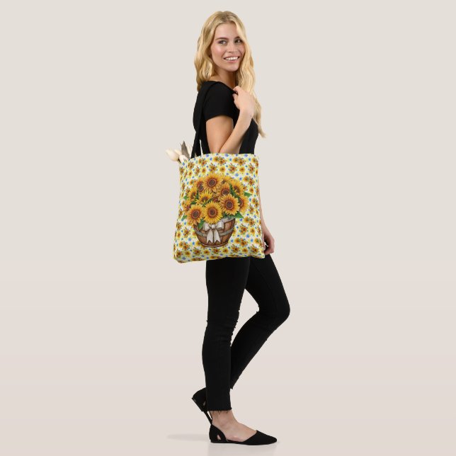 Basket Full Of Sunflowers Tote (No(a) Modelo)