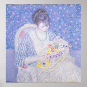 Basket of Flowers - F C Frieseke Fine Art Poster