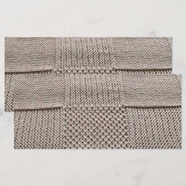 Basketweave Patchwork Knit por Shirley Taylor (Frente/Verso)