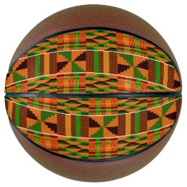 Basquete Clássico Laranja Africano no Kente