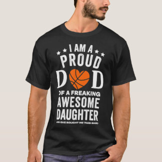 Basquete de camisa pai orgulhosa de Daughn Pullove