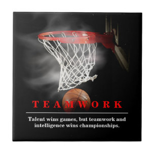 Basquete de Trabalho em Equipe Motivacional Inspir