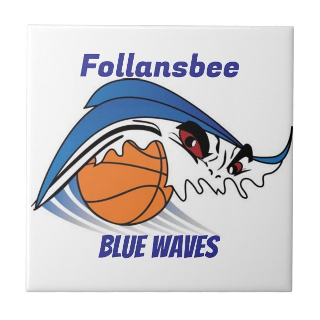 Basquete Follansbee Blue Waves (Frente)