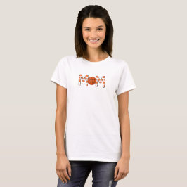 Basquete Mãe Bolinhas Laranja Camisa