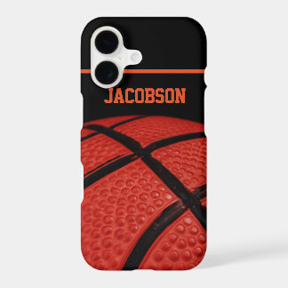 Basquete Nome Personalizado Preto e Laranja