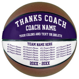 Basquete roxo e branco para treinadores QUALQUER C