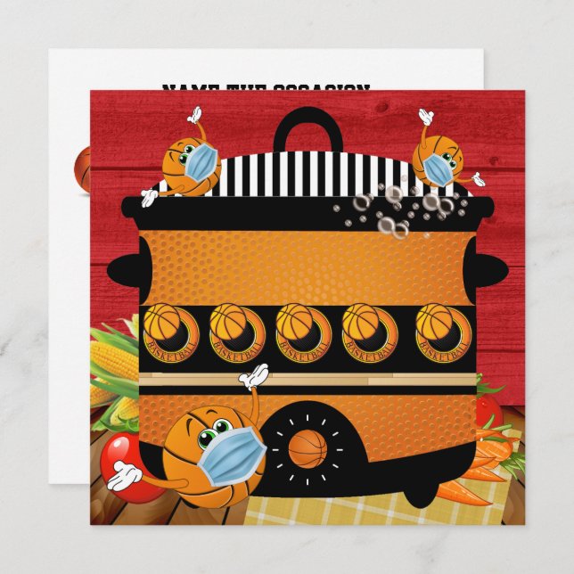 Basquete - Sorte de Pote - Recebendo Convite (Frente/Verso)