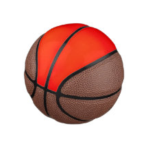 Basquete vermelho e marrom com costuras pretas