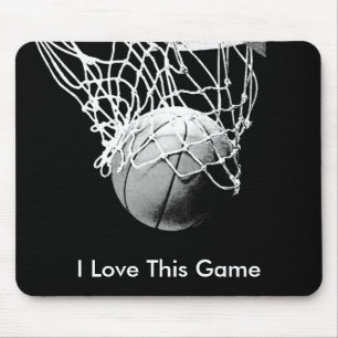 Basquetebol eu amo este jogo Mousepads