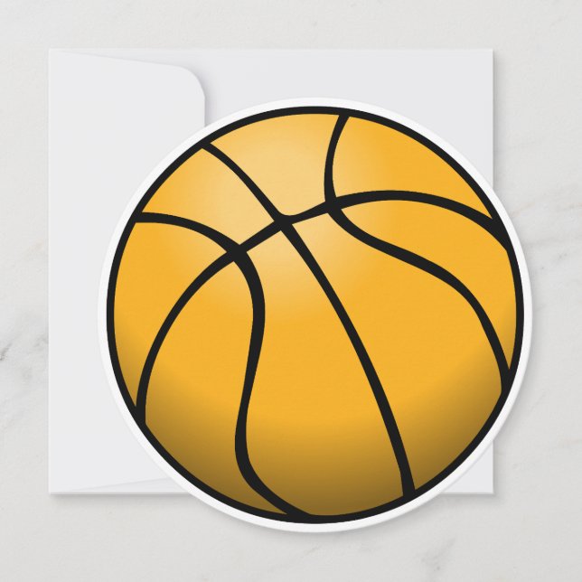 Basquetebol num Cartão de Feliz Aniversário (Frente)