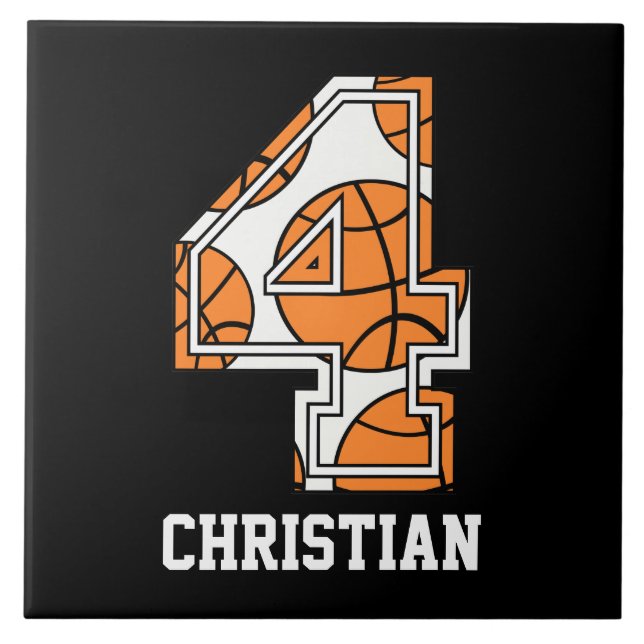 Basquetebol personalizado número 4 (Frente)