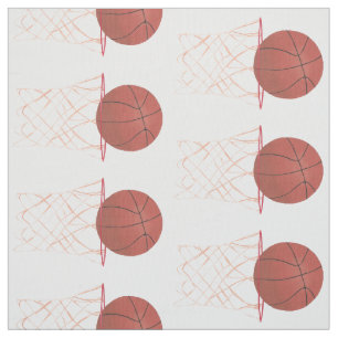 Basquetebol que faz a cesta pescar o tecido da aro