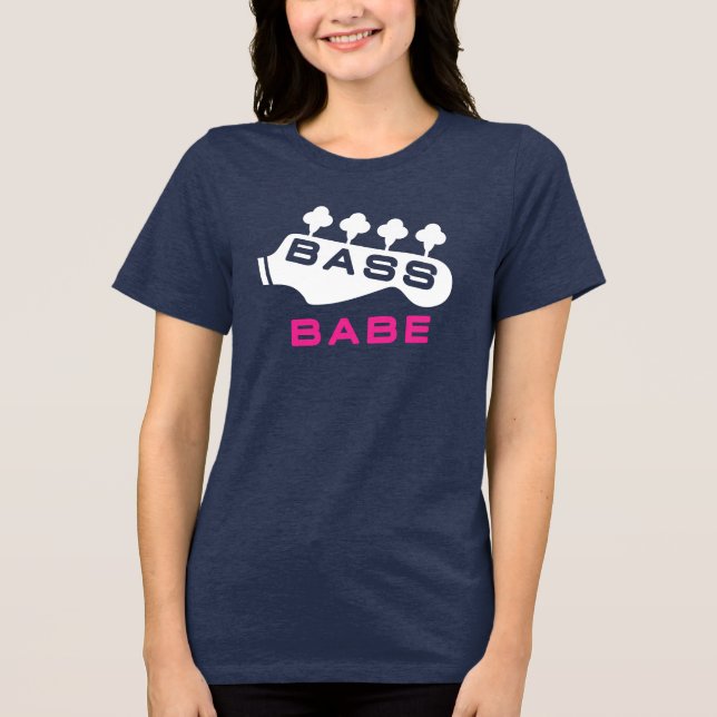 Bass Babe Gift Para Garota assiste (Frente)