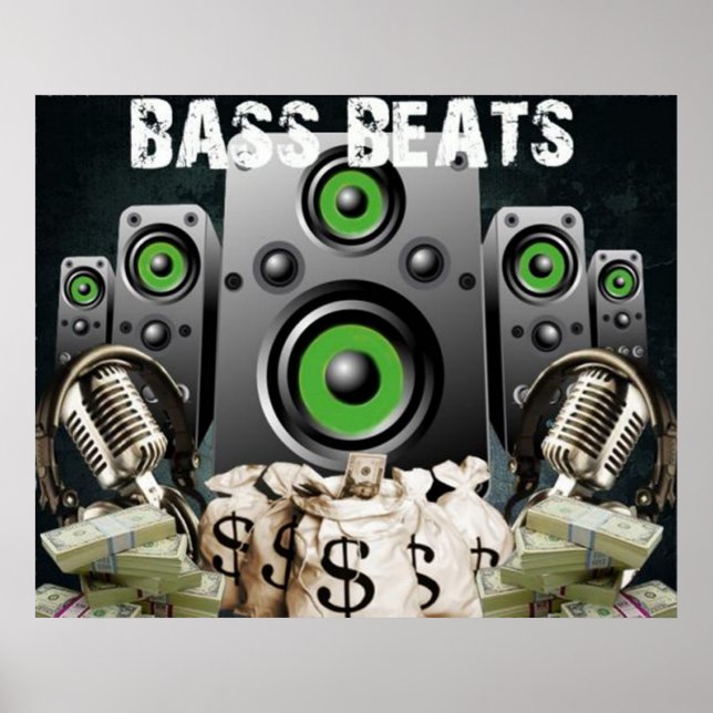 Bass Beats Poster (Frente)
