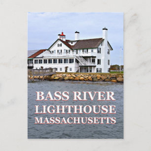 Bass River Lighthouse, cartão postal de Massachus