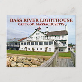 Bass River Lighthouse, cartão postal de Massachuse