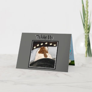 Basset "Counting Sheep" No Cartão De Aniversário E