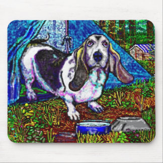 Basset Mousepad de acampamento