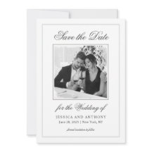 Basta Elegante Foto para salvar o cartão de data