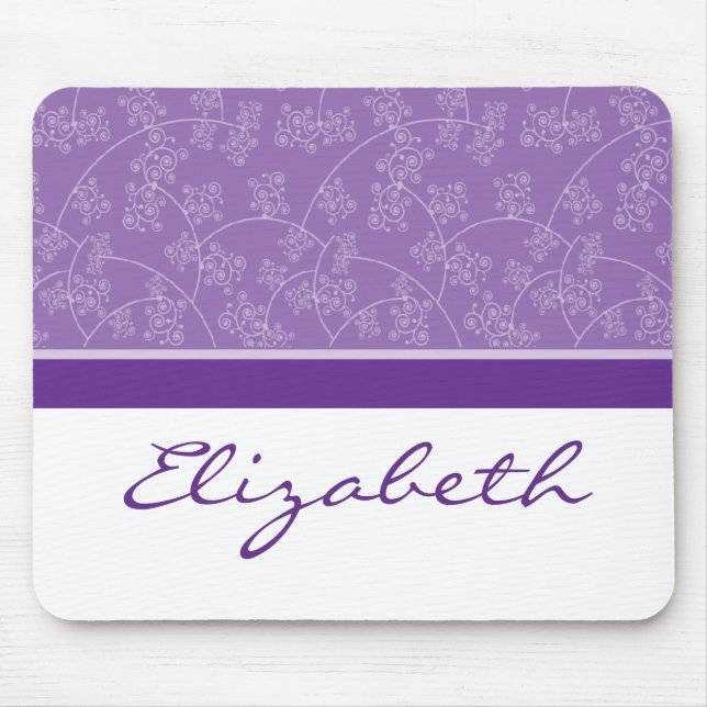 Basta o Mousepad Lilac Personalizado do Designer E (Frente)