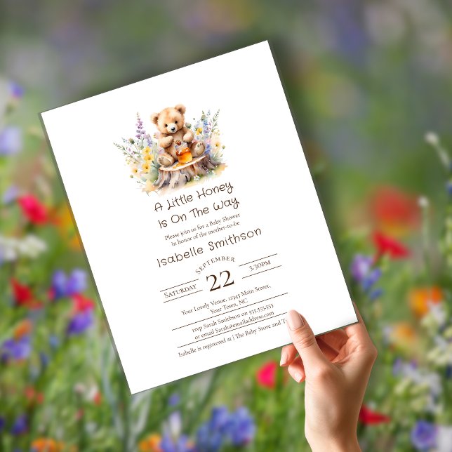 Bastante Mel No Caminho Do Chá de fraldas Do Ursin (Criador carregado)