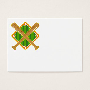 Bastão cruzado do diamante de basebol retro
