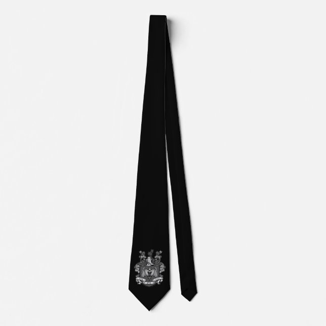 Bat Crest Cinza - Gravata #1 (Frente)