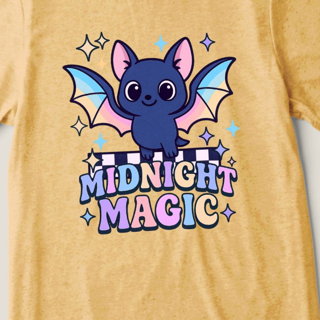 Bat e Checkerboard do Cute do Halloween do Pastelc (The midnight magic kawaii bat design shines with retro pastel charm.)
