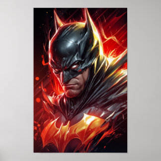 Bat Emblem Art Poster