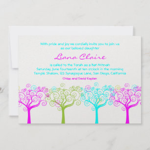 Bat Mitzvah Convite Liana Claire Shimmery