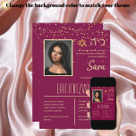 BAT MITZVAH convoca Cartões com fotos judeus legan<br><div class="desc">LeahG no Zazzle apresenta uma coleção requintada de convites para fotos modernos, na moda e de judeu-judeu Torah Bat Mitzvah. Esses convites são meticulosamente projetados para captar a essência desse marco sagrado, misturando tradição com a estética contemporânea. Com seus designs elegantes e sofisticados, esses convites são perfeitos para aqueles que...</div>