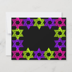 Bat Mitzvah Green RSVP de qualquer cor