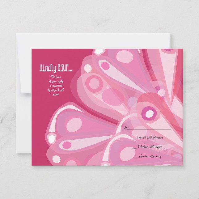 Bat Mitzvah RSVP de Resposta Bat Mitzvah (Frente)