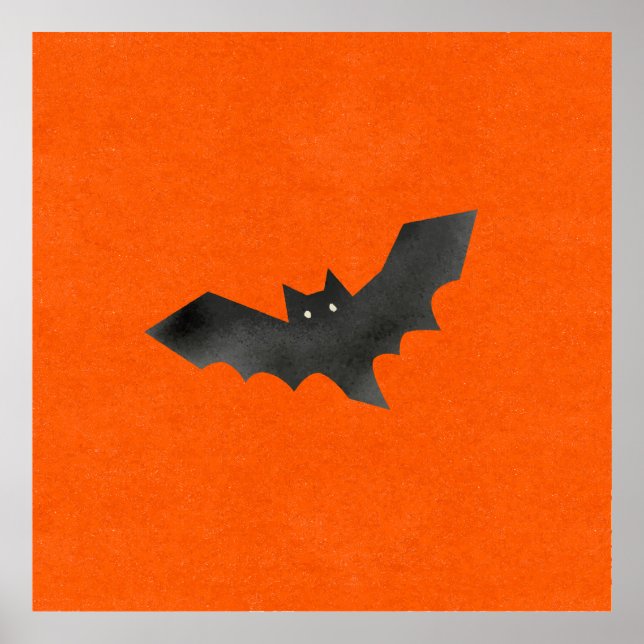 Bat Poster – Dark Atmospheric Design (Frente)