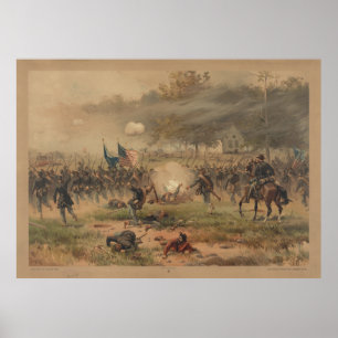 Batalha da guerra civil do impressão de Antietam
