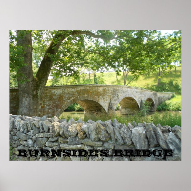 Batalha de Antietam: Poster da Ponte de Burnside (Frente)