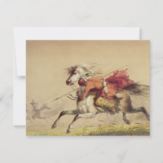 Batalha De Blue Water Creek Por Alfred Jacob Mille (Frente)