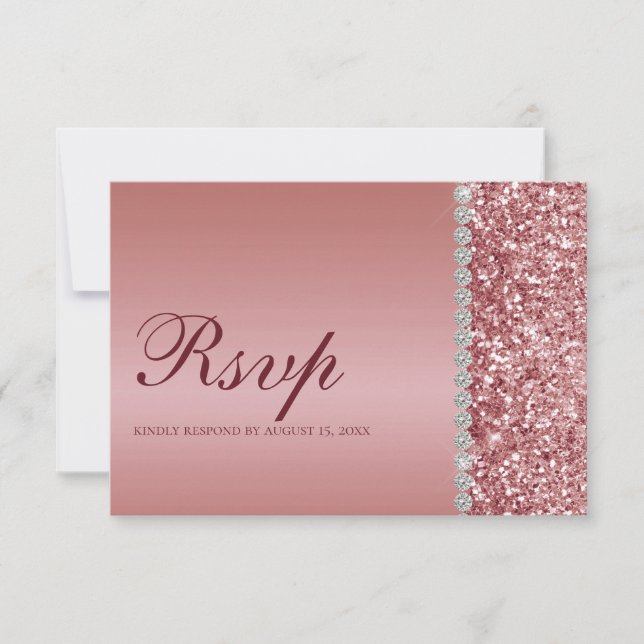 Batalha de Mitzvah com Brilho em Rosa Dourado (Frente)