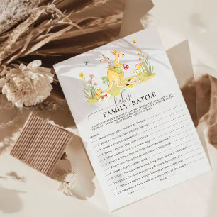 Batalha de Watercolor Woodland Kangaroo Baby Famil