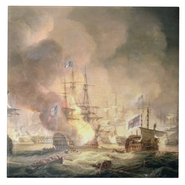 Batalha do Nile, o 1º de agosto de 1798 em 10pm, (Frente)