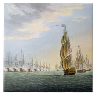Batalha do Nile, o 1º de agosto de 1798, gravado
