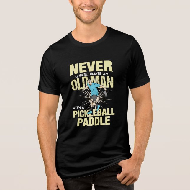 Batalhão - Homem Velho Com Uma Alça De Pickleball (Frente)
