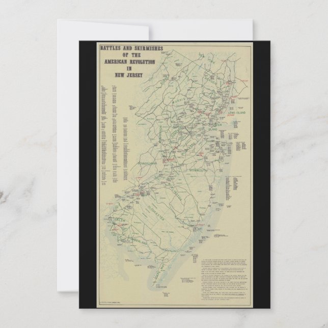 Batalhas da Guerra Revolucionária no Mapa de Nova  (Frente)