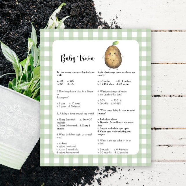 Batata - Baby Trivia | Jogo do chá de fraldas (Criador carregado)