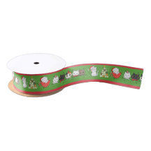 Batatas de Natal Desordenadas Satin Ribbon