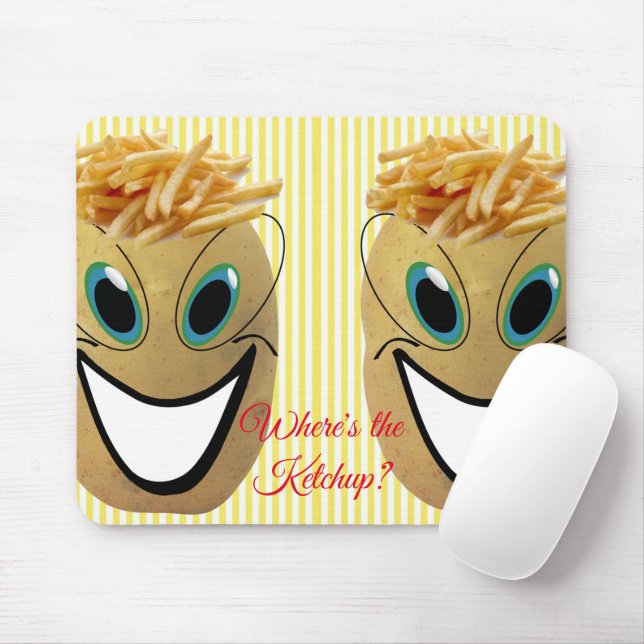 Batatas fritas, Ketchup? Mousepad! Mousepad (Com mouse)